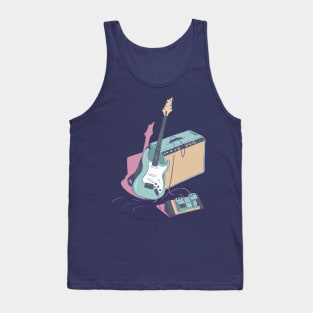 The retro style electric guitar Tank Top